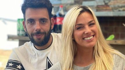 Ailén Bechara y su ex.