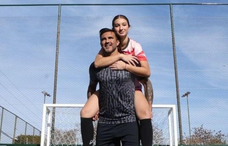 Padre e hija, haciendo de las suyas.