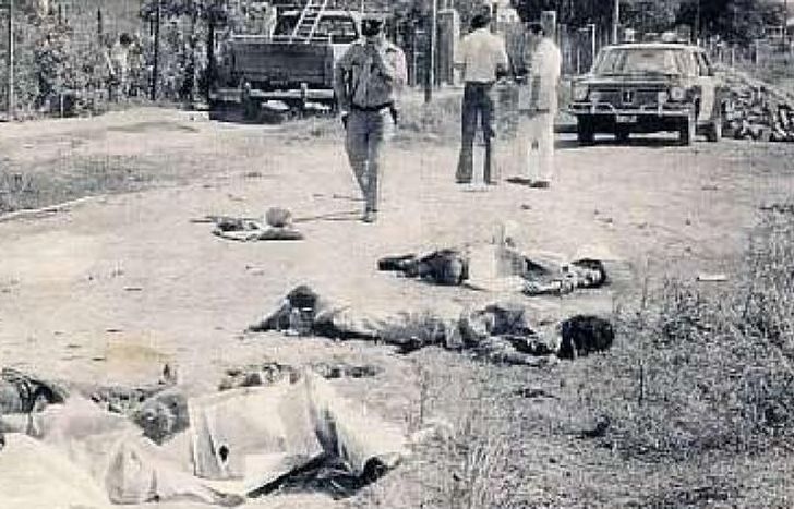 Cruda postal de lo que fue aquella trágica jornada.