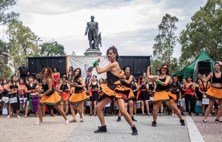 Foto durante una performance del Colectivo TAM.