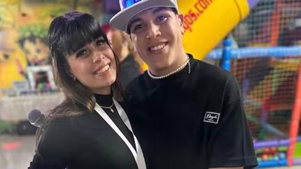 Thiago Medina con su hermana Brisa.