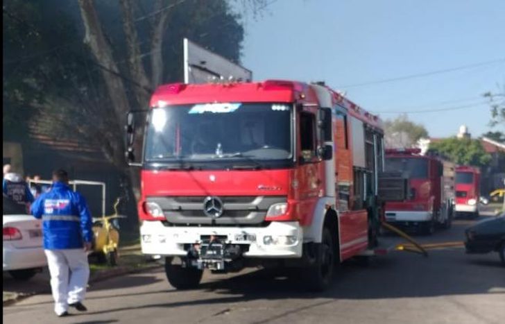 El incendio fue en una vivienda ubicada en Caseros al 800.