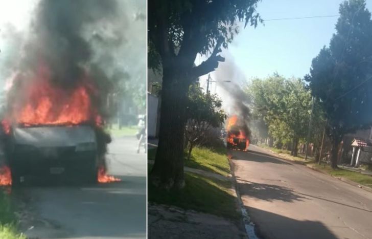 Las imágenes del incendio ocurrido este lunes por la tarde.