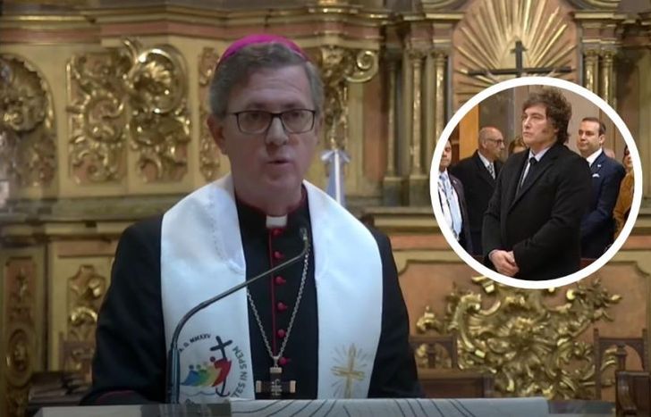 El arzobispo de Buenos Aires lanzó un fuerte mensaje frente a Javier Milei en el Tedeum del 25 de Mayo.