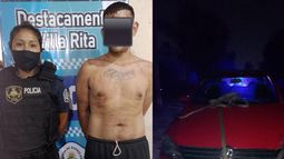 Detienen a cuatro jóvenes tras robar un auto en Villa Rita