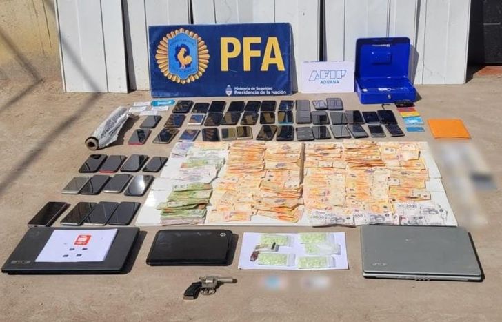 Elementos incautados por la Policía Federal.