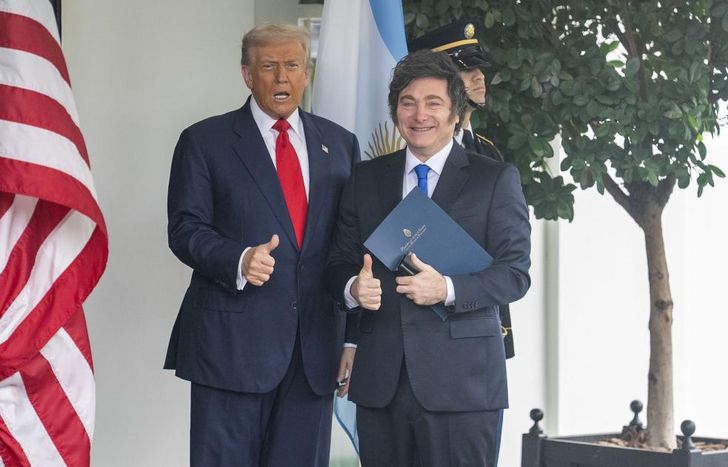 Javier Milei y Donald Trump.