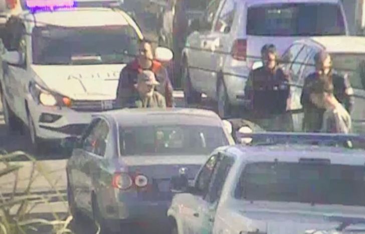 El momento de la detención.