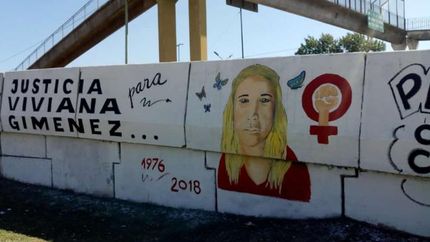 Pintaron un mural en nombre de Viviana.
