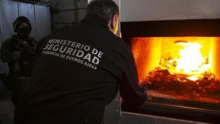 El operativo se realizó en el Crematorio Burzaco.