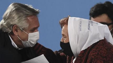 Junto a Abuelas de Plaza de Mayo.