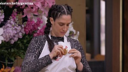 Daniela, con su medalla.