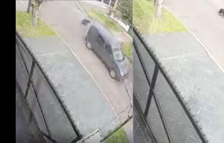 las cámaras de seguridad captaron el momento del crimen.