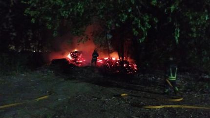 Imágenes del incendio.