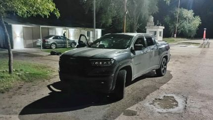 La camioneta fue incautada por la Policía.
