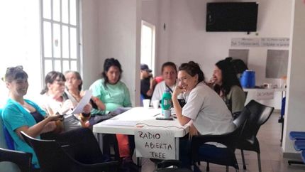 Durante la jornada hubo una radio abierta para los presentes.