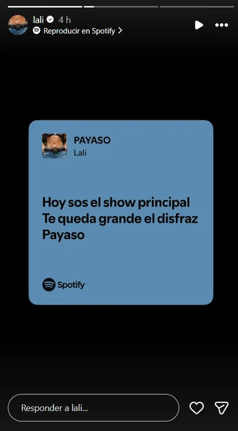 El picante posteo de Lali Espósito. 