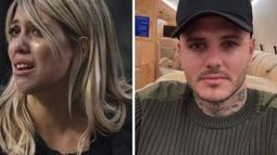 Wanda Nara y Mauro Icardi.