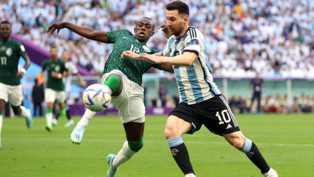 Messi anotó el gol del seleccionado nacional.