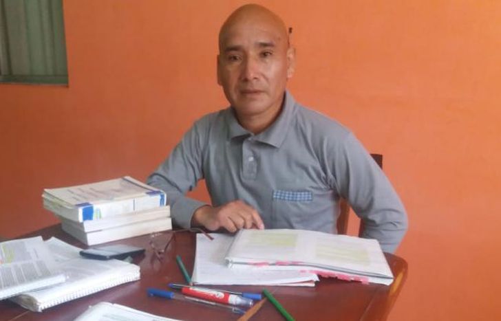 Marcelo Tolentino rindió en su casa vía Zoom. Aprobó con cuatro.