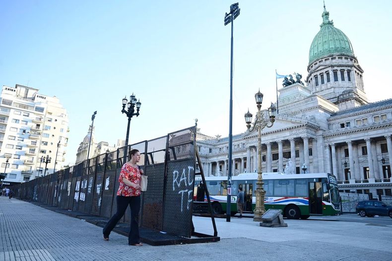 Las inmediaciones del Congreso de la Nación se verán fuertemente afectadas durante la tarde. 
