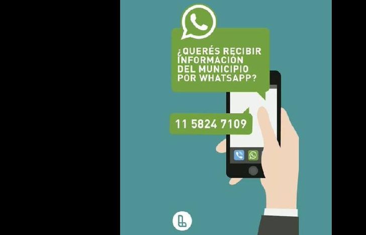La comunicación es por WhatsApp.