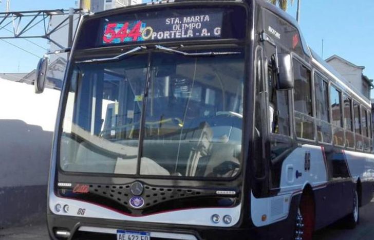 El detenido viajaba en un colectivo de la línea 544.