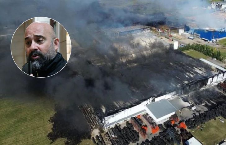 Fabián García, director de Defensa Civil, se refirió a la actualidad del incendio y llevó tranquilidad a la población.