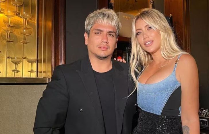 Kennys Palacios y Wanda Nara.&nbsp;