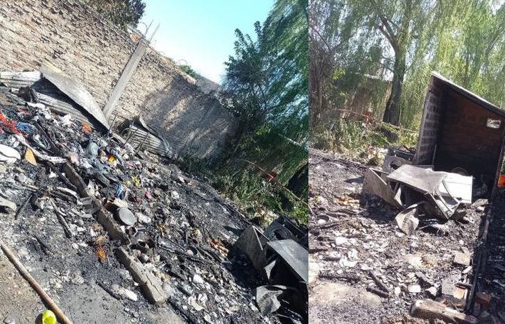 Imágenes del incendio.