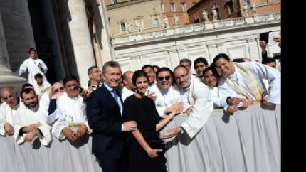 Para el presidente Macri la canonización es un hecho histórico que no se va a repetir