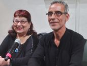 Dietris Aguilar con Martín Doy.