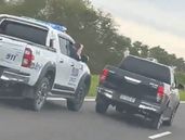 La persecución quedó registrada en video.