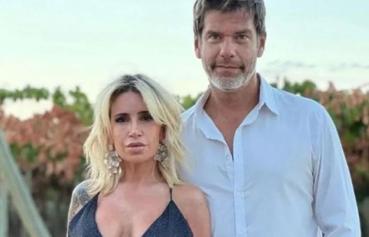 Flor Peña y su esposo.