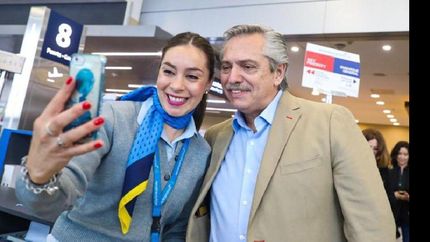 fernandez ya llego a santa fe y aseguro que no se preparo para el debate