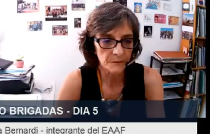 Patricia Bernardi, en la audiencia de la semana pasada.