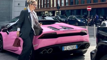 Diario La Unión | Wanda Nara y su Lamborghini rosa.