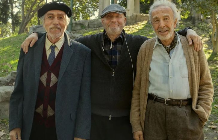Juan José Campanella, con Luis Brandoni y Eduardo Blanco.&nbsp;