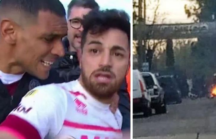 Estalló el clima en Lanús.