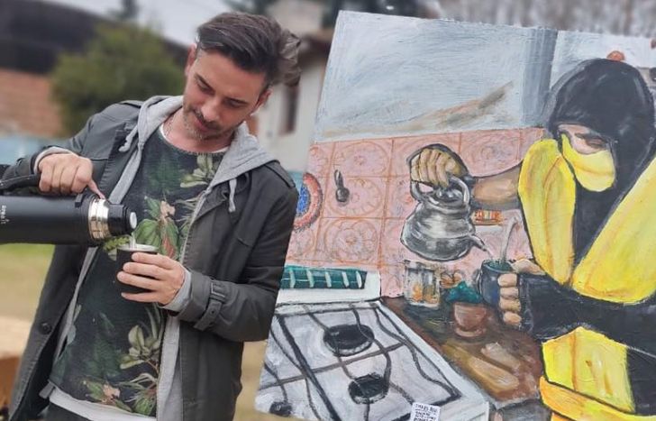 Luciano sigue expandiendo su arte bizarro: ahora en Lomas, su casa.