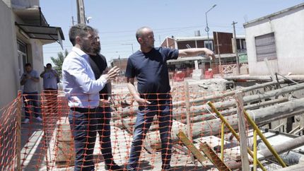 Insaurralde recorrió los trabajos en Albertina.