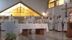 Realizaron la misa exequial por el padre Miguel Mangini