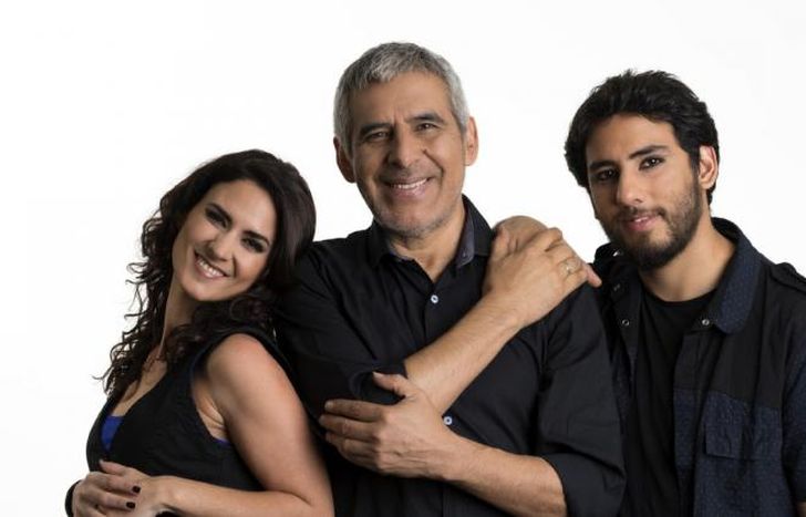 Peteco junto a Martina y Homero.