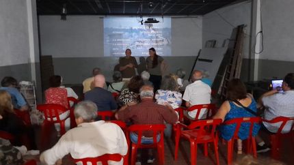 Jimena Lara y Enrique Juarez en la presentación del ciclo.