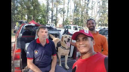 la unidad canina de busqueda participo de un operativo en la matanza