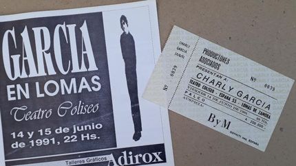 Publicidad y entrada del histórico acontecimiento. Una reliquia.