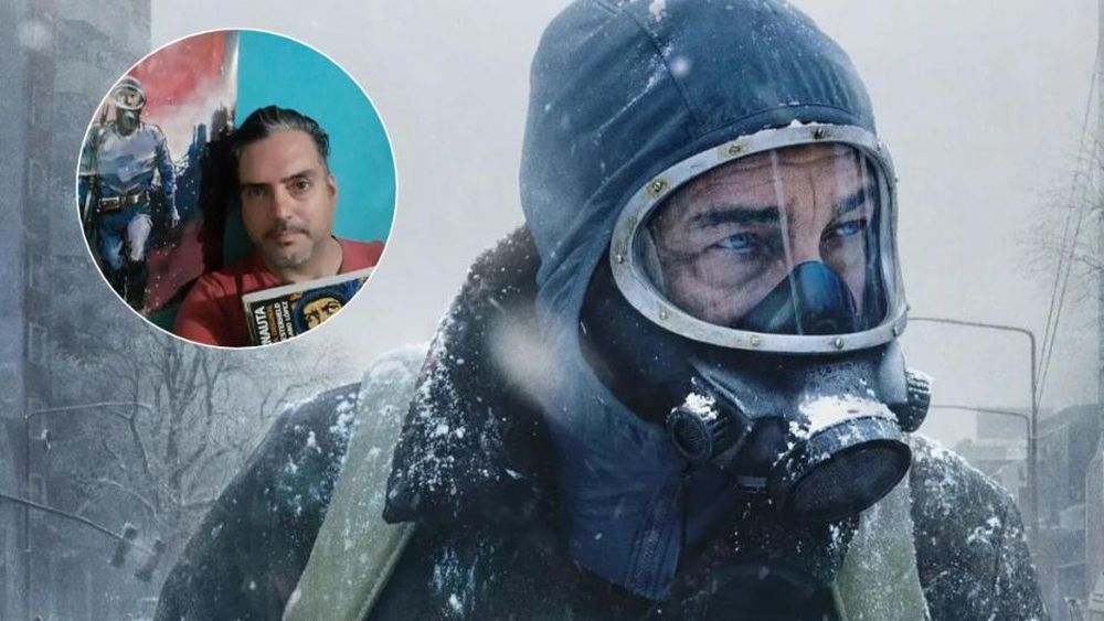 Román personificó a uno de los civiles que lucha contra los invasores.