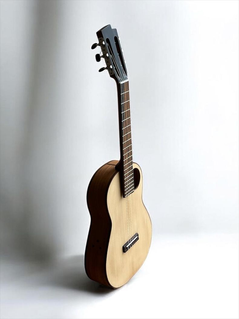 La Amarillo S-58 es una guitarra desmontable. 