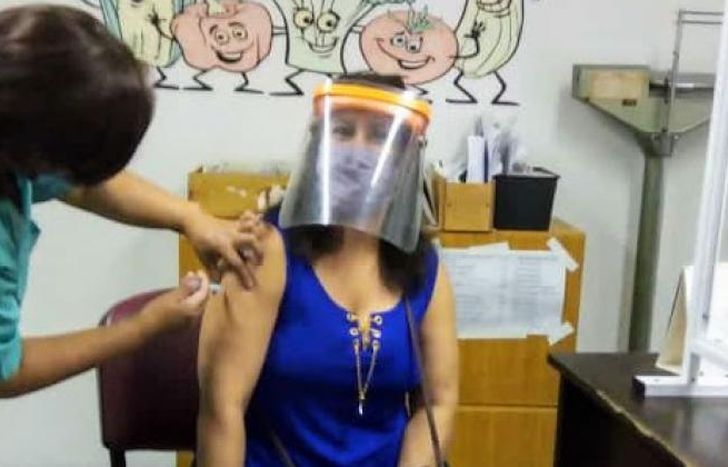 Una de las asistentes en el Gandulfo.