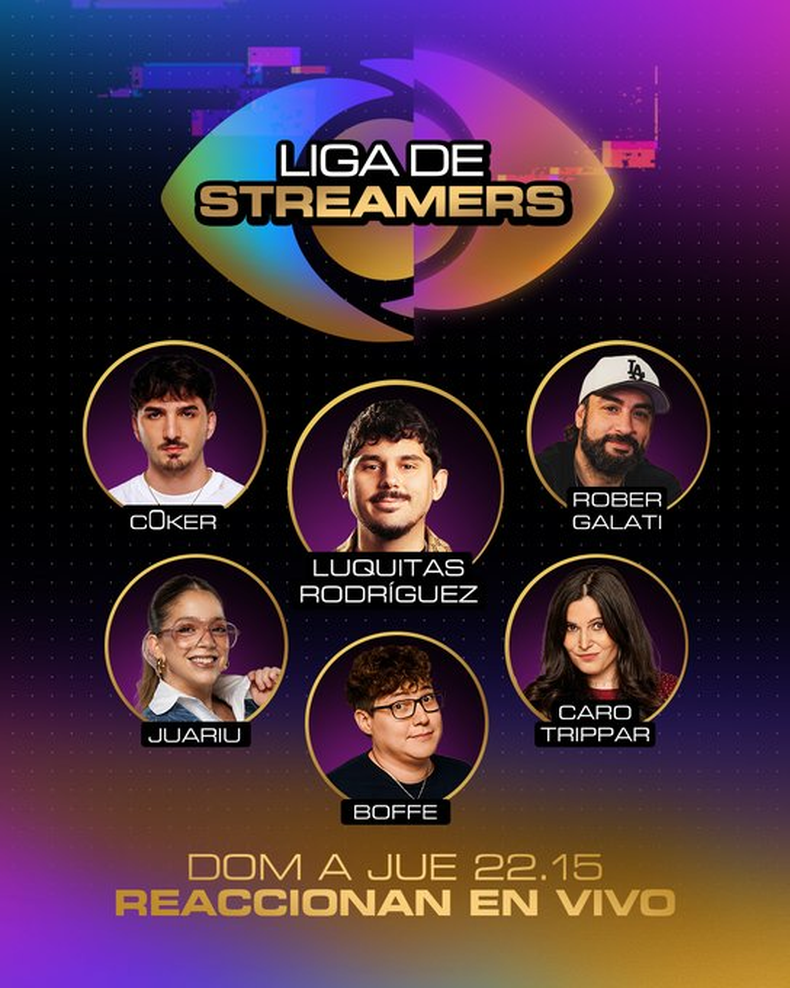 Liga de Streamers: un contenido exclusivo de Gran Hermano. 